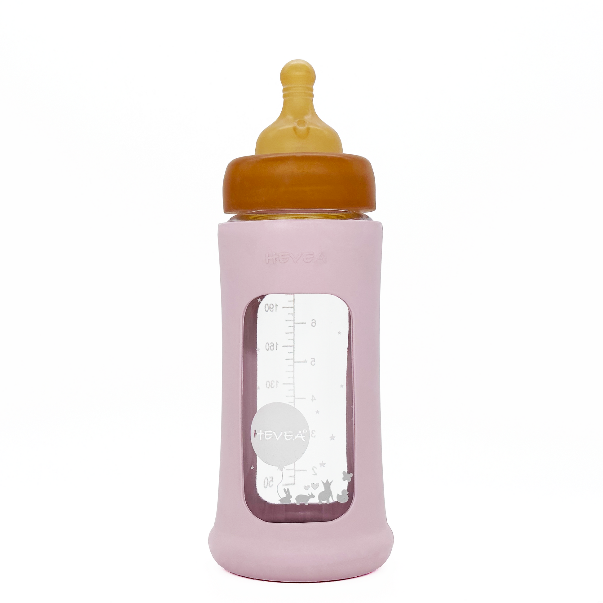 Wide Neck Baby Glass Bottle with Sleeve 250m Single-Pack