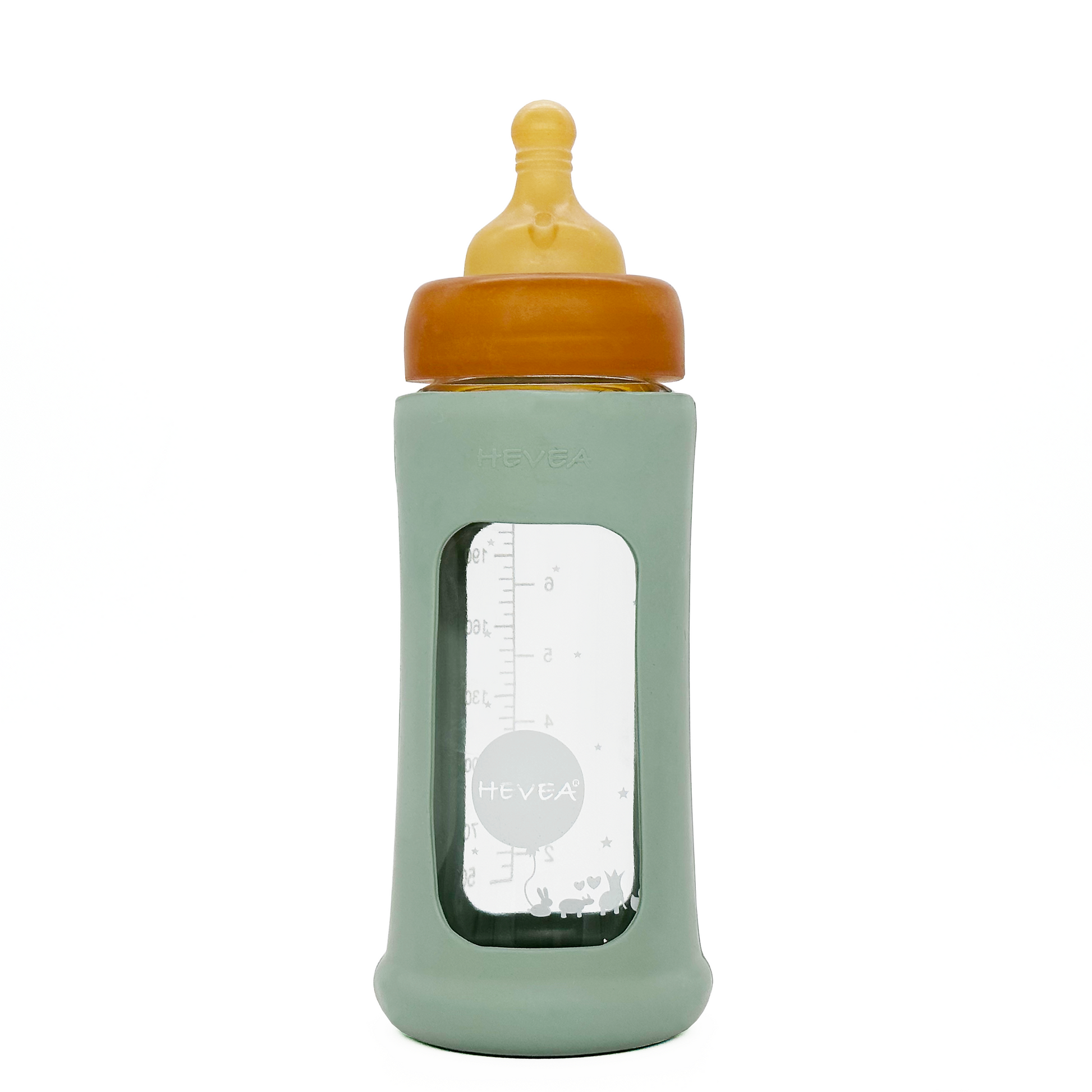 Wide Neck Baby Glass Bottle with Sleeve 250m Single-Pack