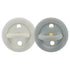 Hevea Bumi BeBe Natural Rubber Pacifier - Dove Grey & Sage - Twin Pack-Hevea-Hello Charlie