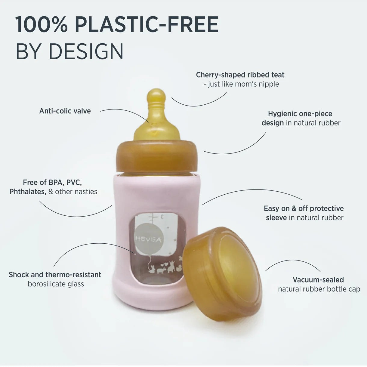Wide Neck Baby Glass Bottle with Sleeve 150ml Single-Pack